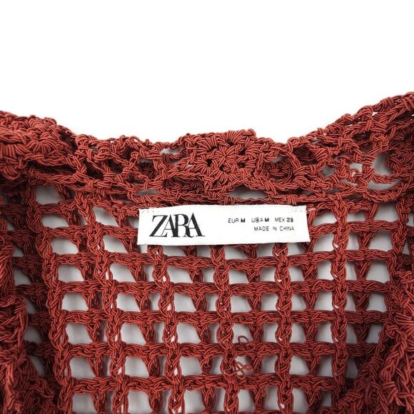 NEW Zara Limited Edition Crochet Polo Sweater Knit Shorts Matching Set Resort - Picture 2 of 13